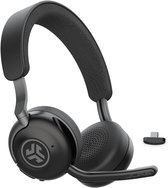JLAB Epic Work Headset met Microfoon - Bluetooth Dongle - Voor Laptop en Computer - Computer headset - 90 uur batterij - USB C - Cloud Foam Oorkussens - 2 in 1 Charging Dock - Draadloze Koptelefoon