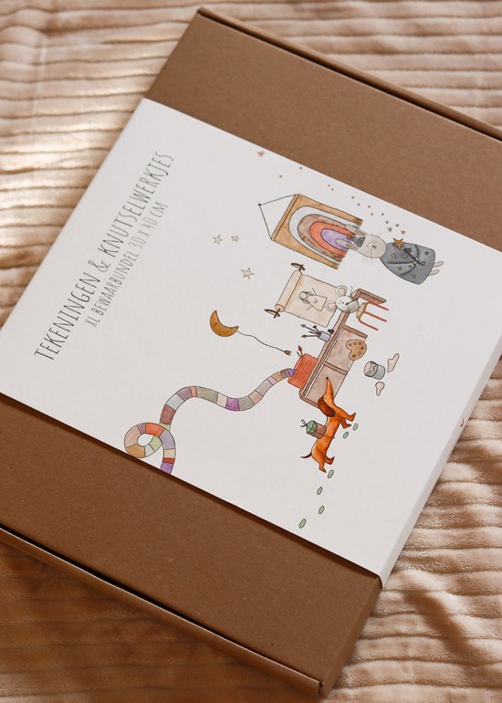 Juulz Illustrations - bewaarbundels - bewaarbundel tekeningen en knutselwerkjes regenboog magie- tekeningen bewaren - tekenen en knutselen - bewaarmap voor tekeningen - tekeningen bewaarbundel van Juulz Illustrations — afbeelding 2