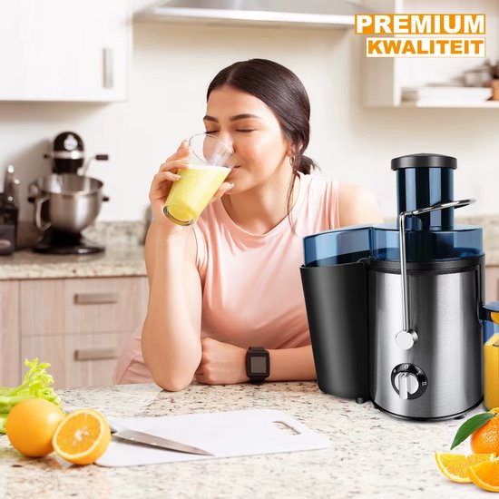 Juicer Tavien - 900W - Centrifugale Sapcentrifuge - Hele Groenten en Fruit - 65mm Brede Sapcentrifuge Extractor - 2 Versnellingen - 500ml van Merkloos — afbeelding 2