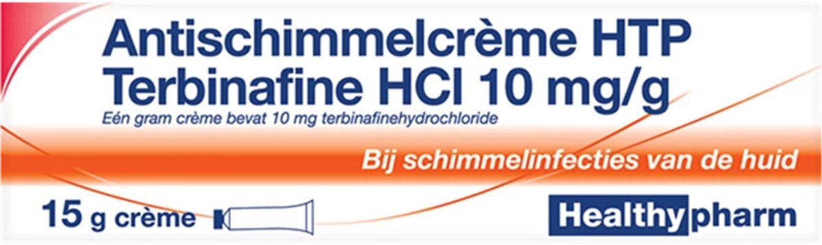 Goedkoopste Healthypharm Antischimmelcrème HTP Terbinafine HCl 10mg/g Crème - 1 x 15 gr