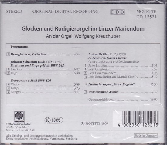 Glocken und Rudigierorgel im Linzer Mariendom