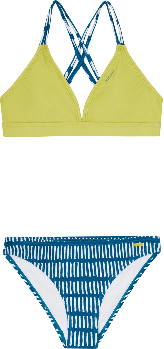Protest Prtmonroe Jr – Triangle bikini set Meisjes – Kruisbanden – Uitneembare vulling Blauw