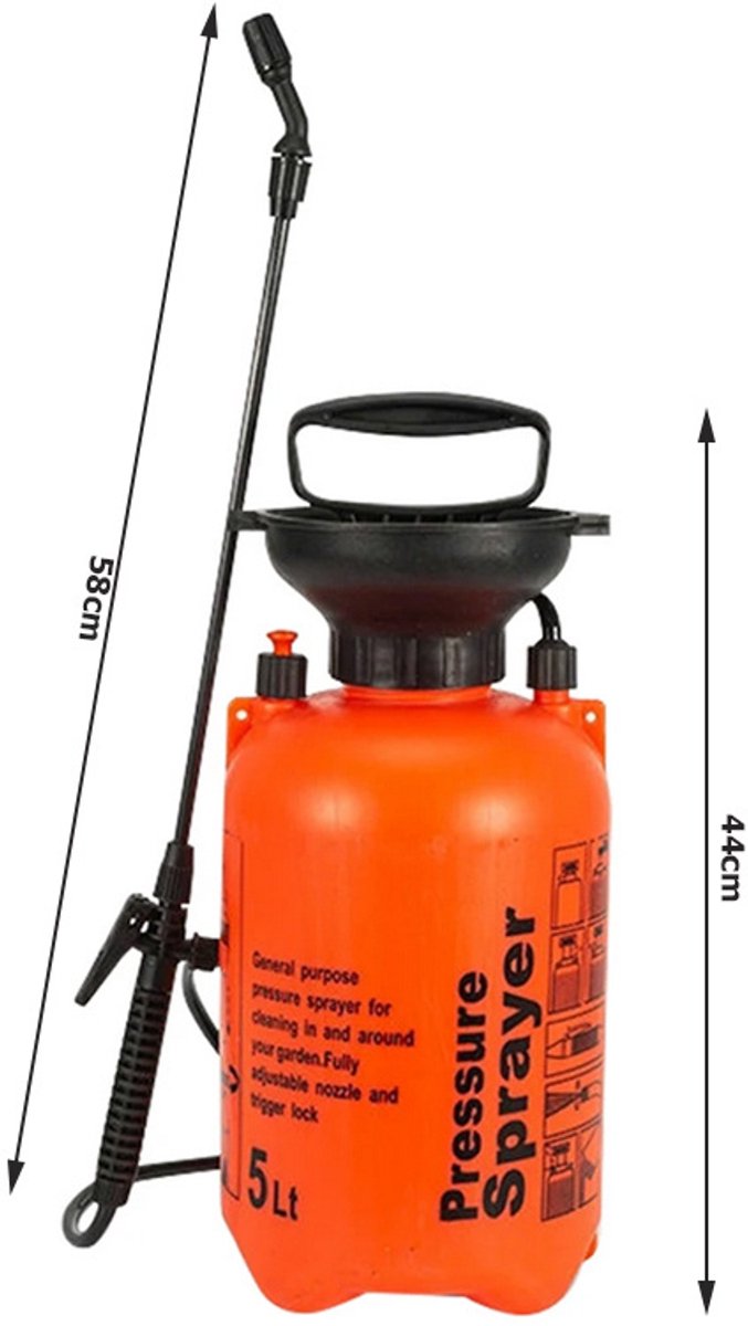 Drukspuit - Onkruidverdelger - 5 Liter — afbeelding 4