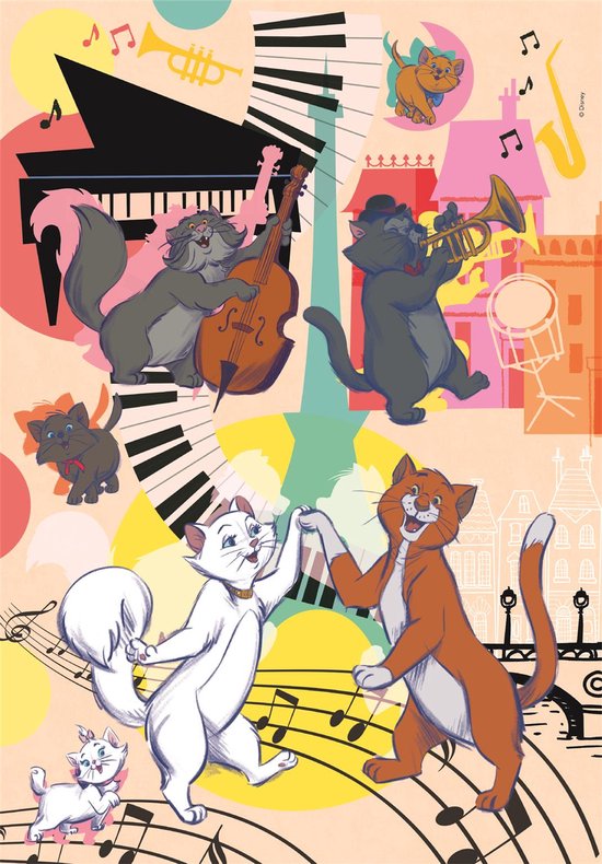 Clementoni - Puzzel - 104 Stukjes - Aristocats - Kinderpuzzel - Vanaf 6 ...