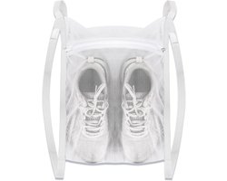 Waszakken, sneaker was- en droognetzak voor droger Sneaker waszakken Grote honingraat mesh zakken met rits en riem voor schoenen Sneaker wasnet voor de meeste drogers Deur (35 * 40 cm)