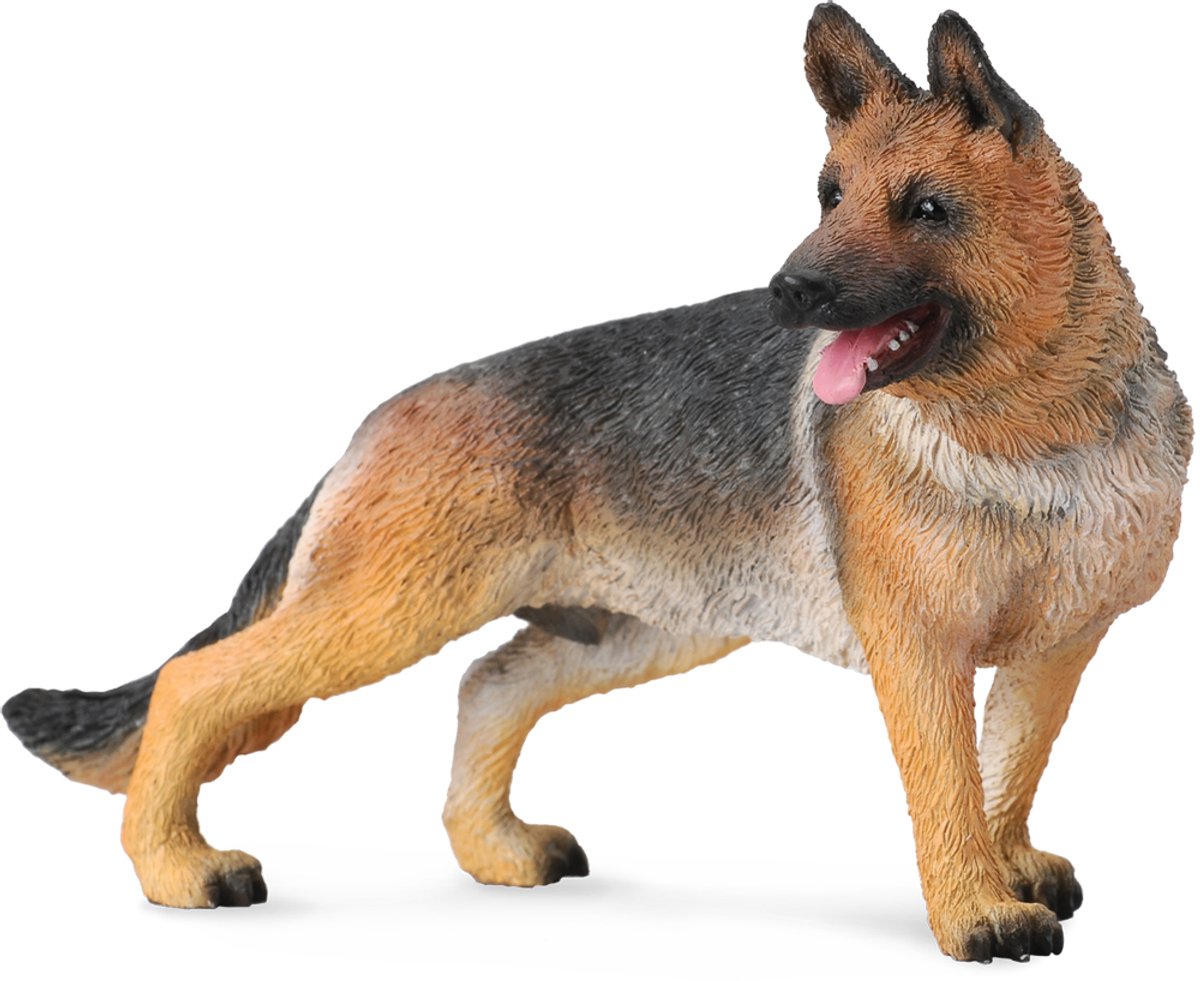 Figurine - Duitse Herdershond - (L) - Honden - Handgeschilderd - Miniatuur de Collecta en Marron – photo du produit