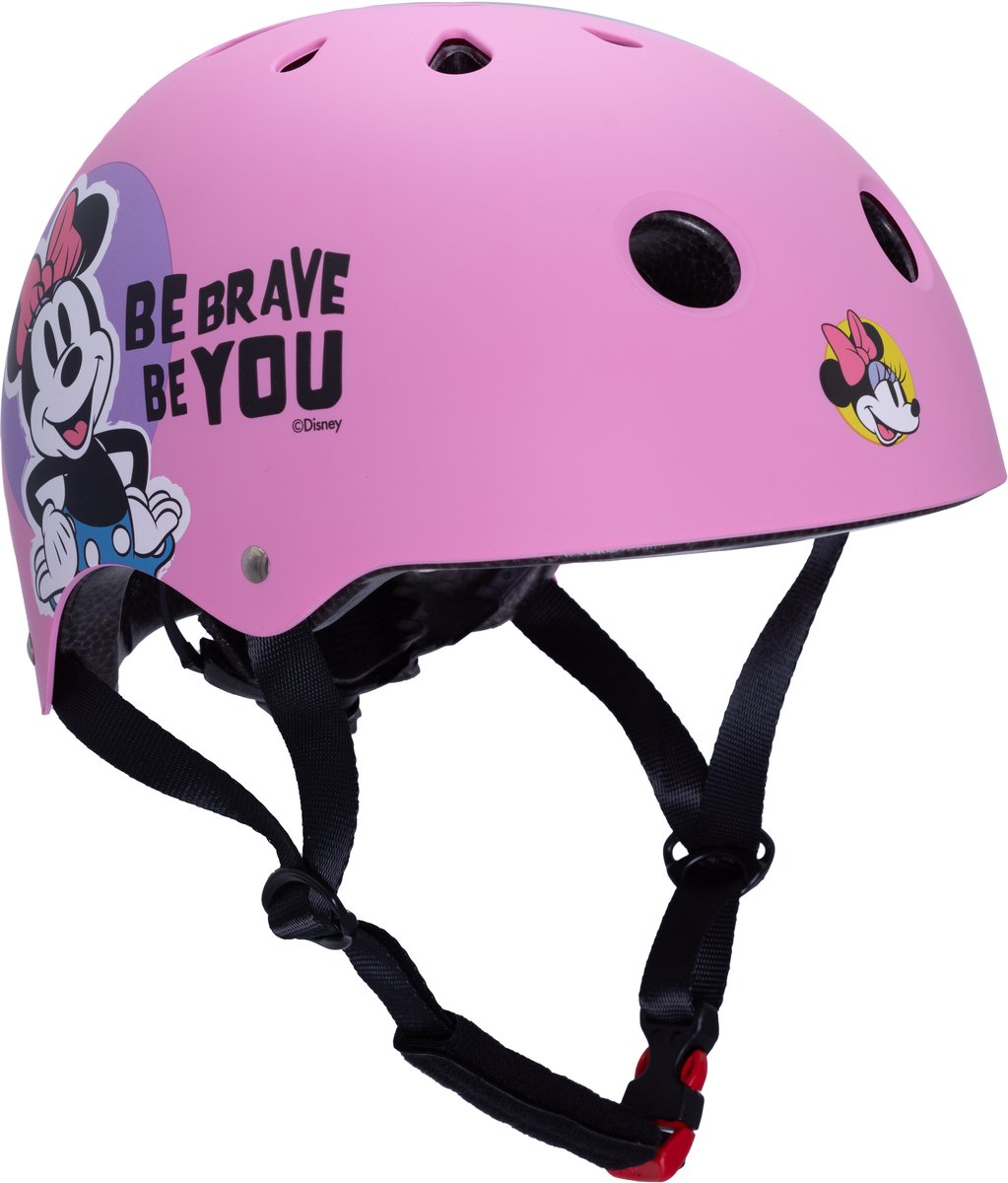 Kinder Fietshelm Meisjes Minnie Mouse 52-56 cm Kinderhelm Roze Disney