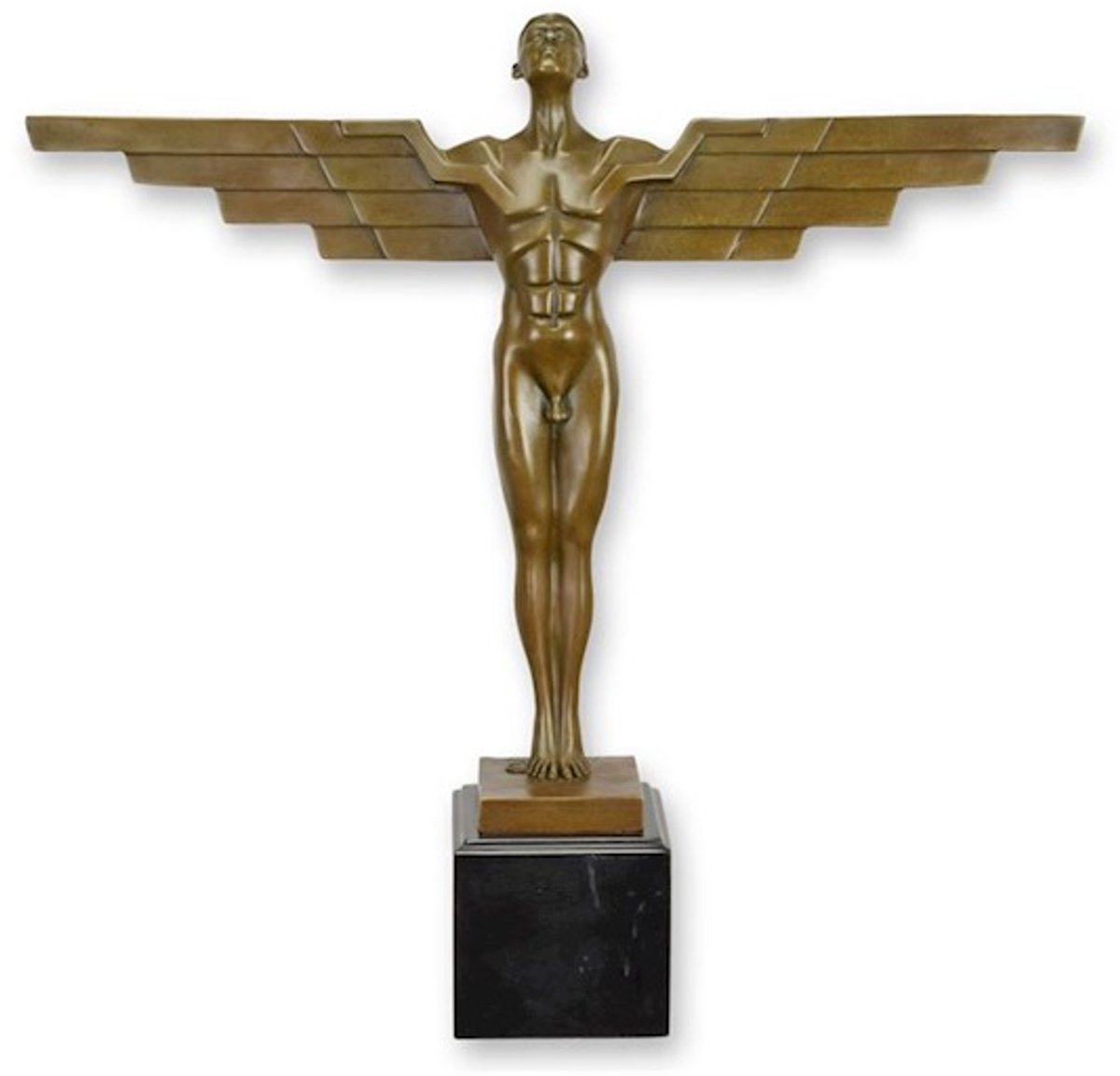 Icarus - Bronzen Beeld - Art Deco - Kunst Sculptuur - Mythologie - Brons Beeldje - Decoratie - 10x46x44