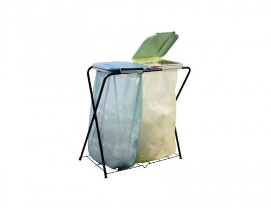 Staande vuilniszakhouder prullenbak - blauw | Beste Deal Staande vuilniszakhouder prullenbak - blauw | Beste Deal