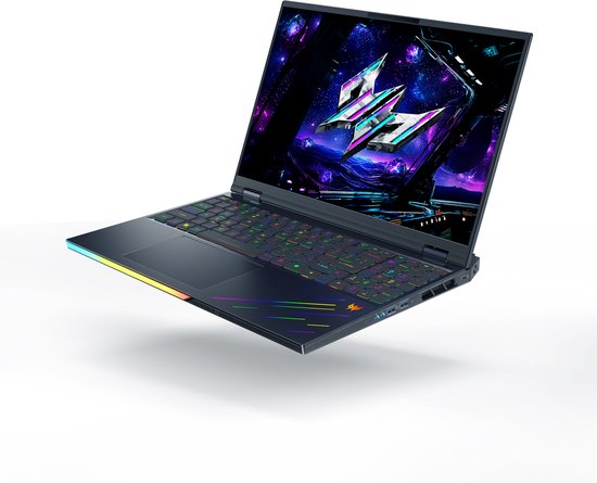 Acer Predator Helios 18 AI PH18-73-95WR Intel Core Ultra 9 275HX Laptop 45,7 cm (18") WQXGA 64 GB DDR5-SDRAM 5 TB SSD NVIDIA GeForce RTX 5080 Wi-Fi 7 (802.11be) Windows 11 Home Zwart