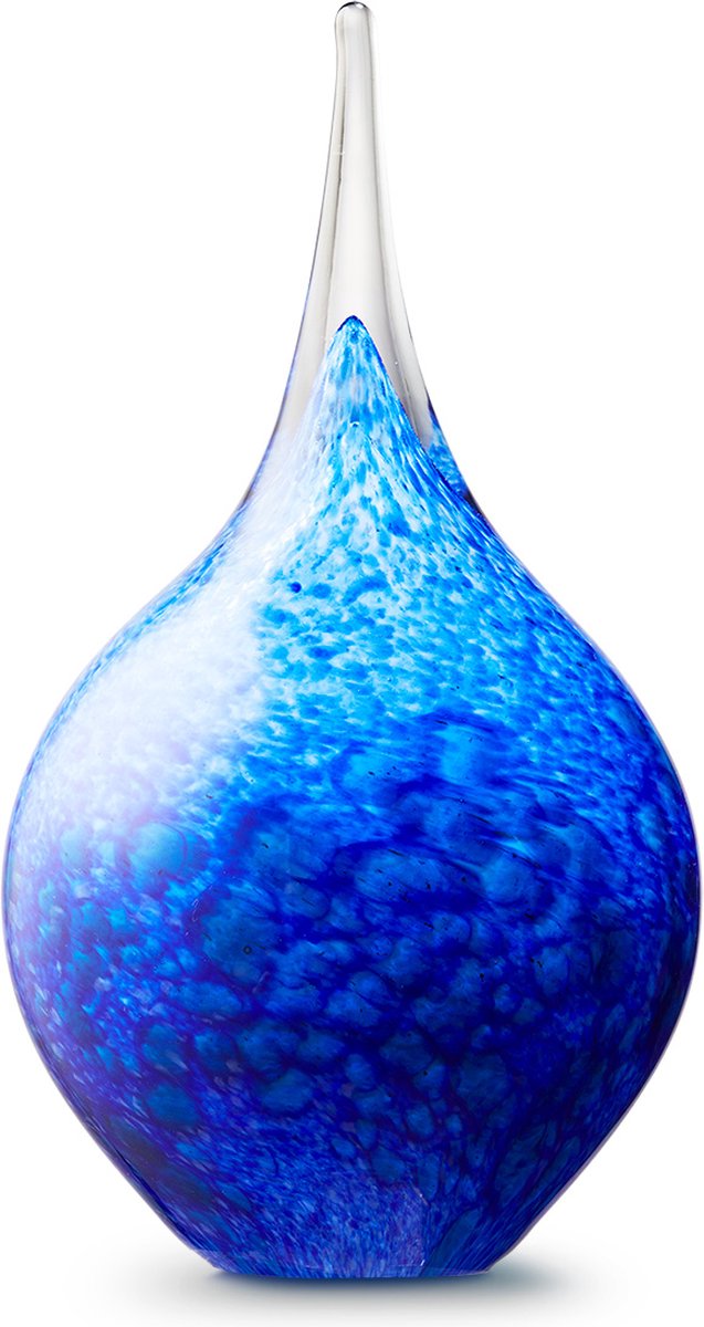 Urn-van-glas-crematie-as-druppel-U01MO-BO-as-in-glas-glasreliek-glasreliek-glasobject-blauw-medium-inhoud-280ml-hoogte-19-cm-Eturnal