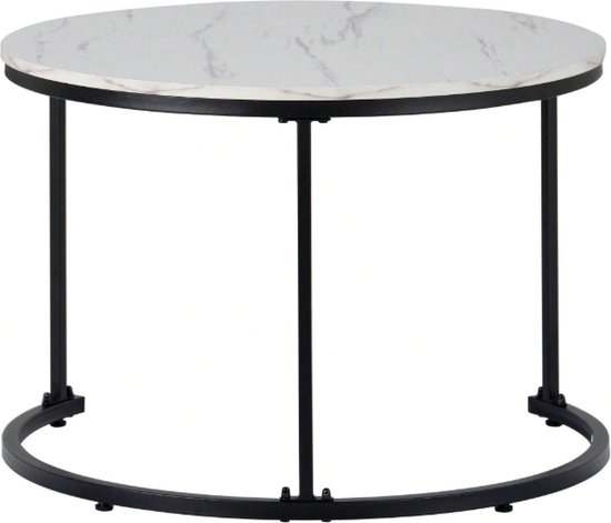 Koffietafel - Table - Coffe table - Living Room Table - Moderne minimalistische stijl - Combinatie salontafelset - Home Leisure Table - Eenvoudige hoge salontafel - Wit