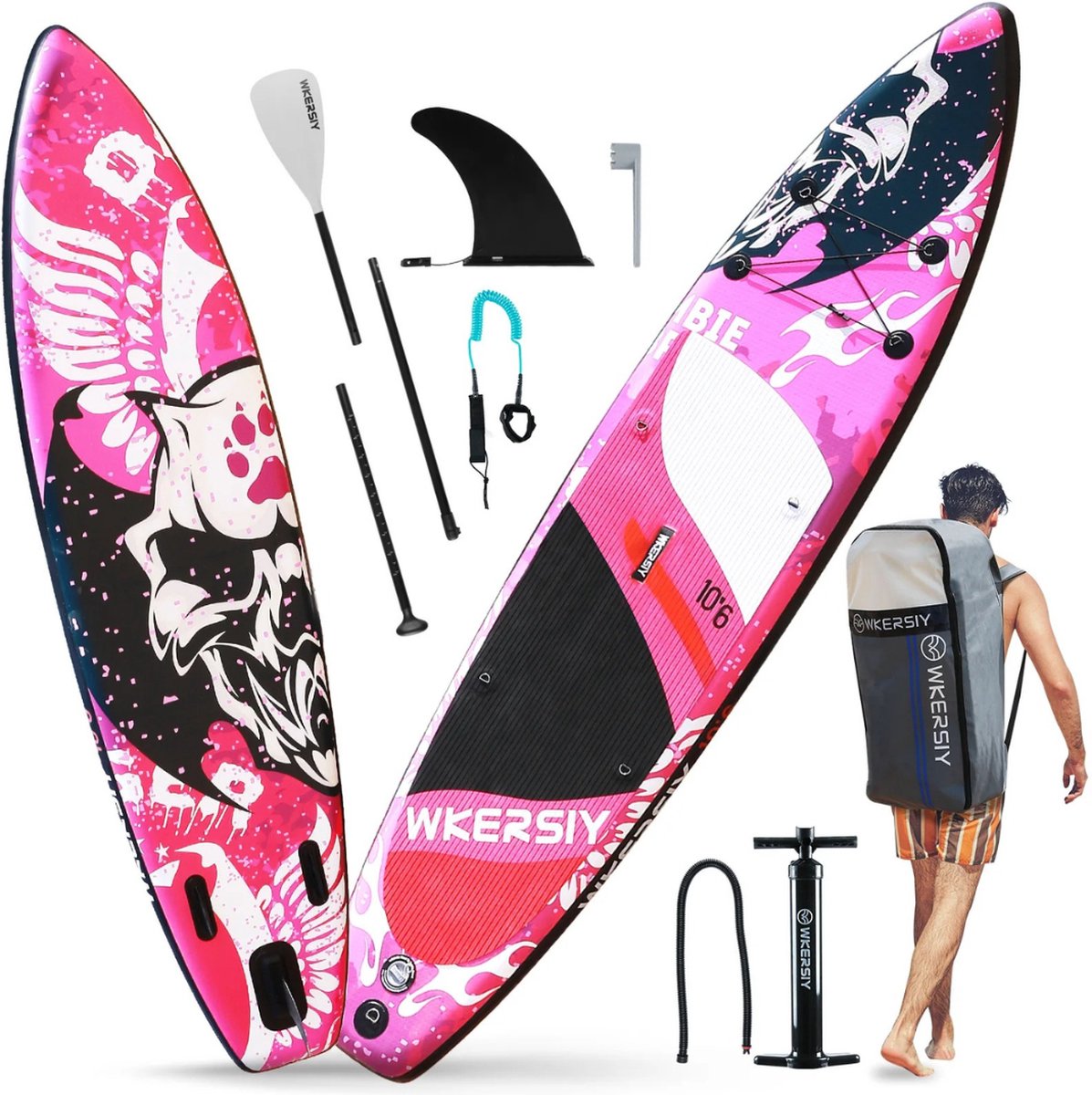 Livano Sup Board - Opblaasbaar - Supboard - Sup Boards - Paddle - Kayak - 320cm Roze