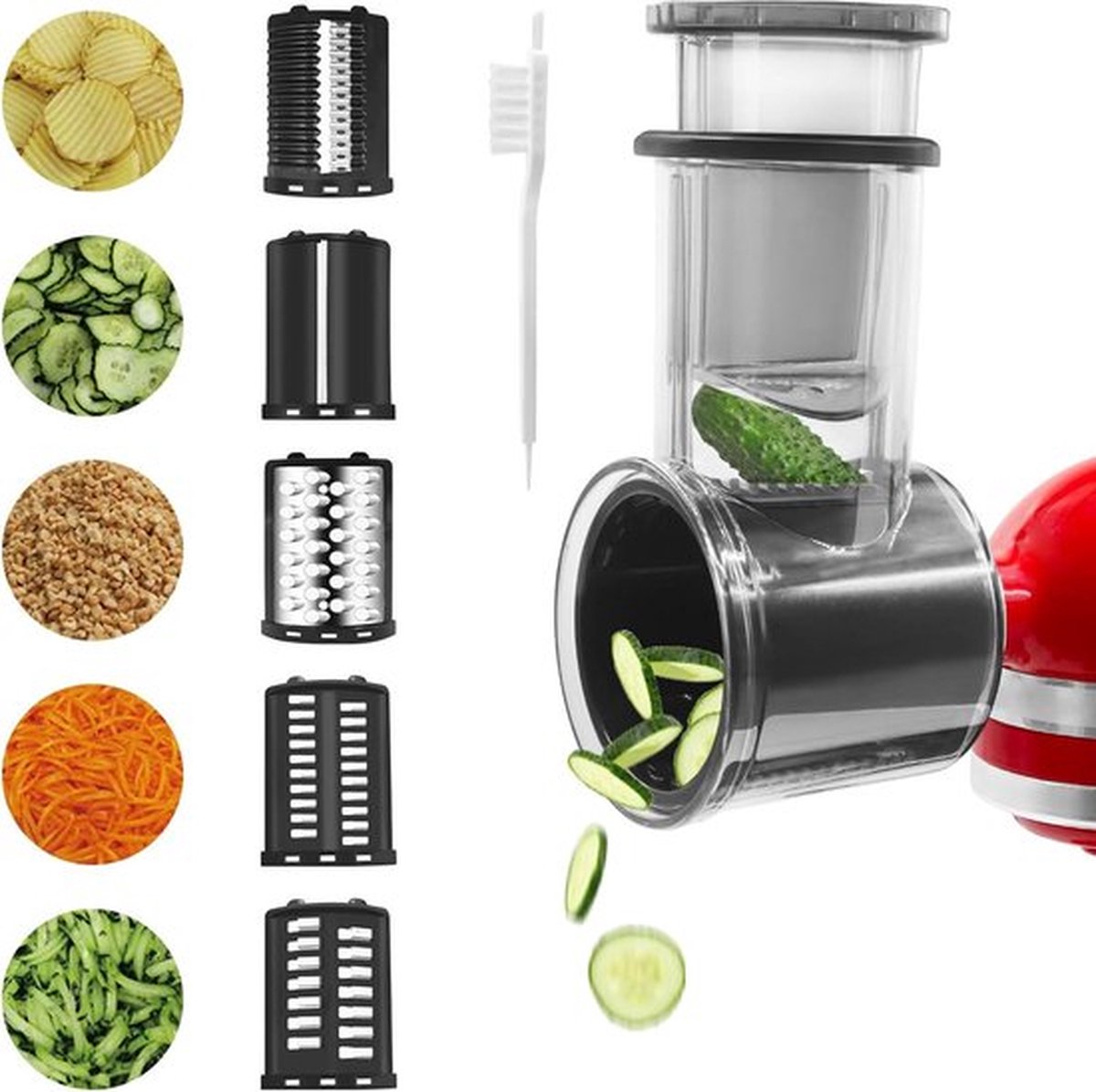 Groentesnijder - Groentesnijder shredder opzetstukken Kitchenaid mixer Groentesnijder