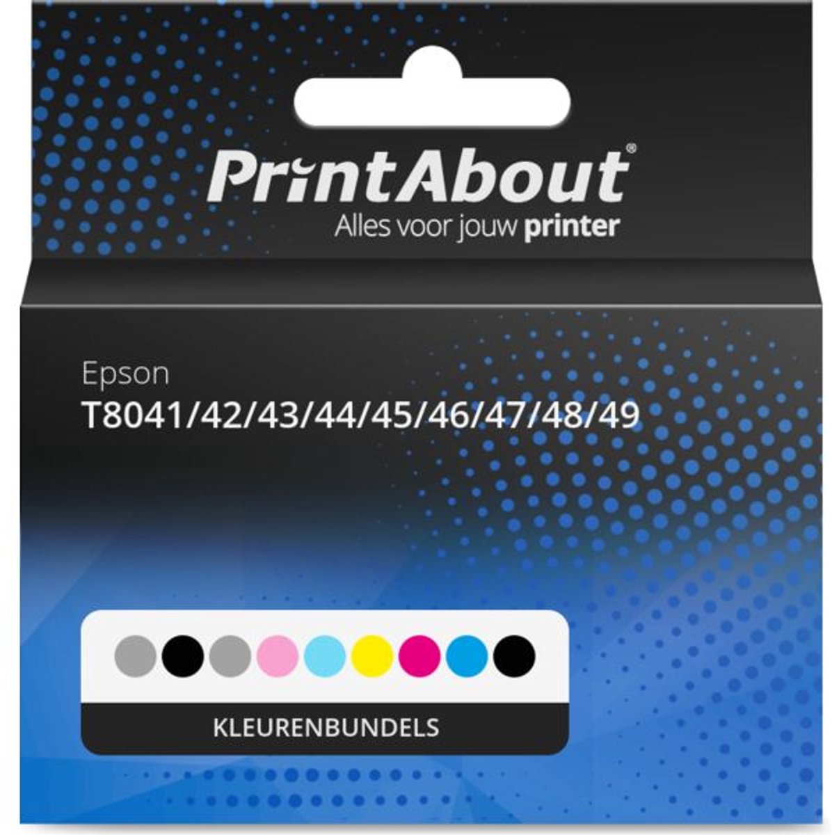 PrintAbout Huismerk Epson T8041/42/43/44/45/46/47/48/49 Inktcartridge Kleurenbundels Voordeelbundel