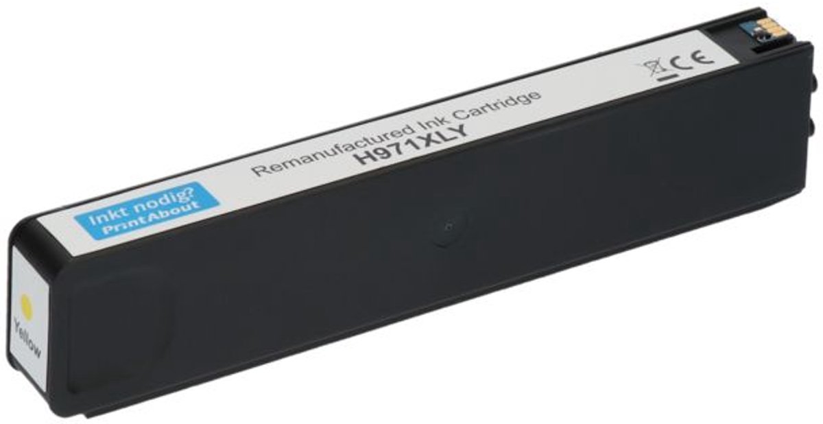 PrintAbout Huismerk HP 971XL (CN628AE) Inktcartridge Geel Hoge capaciteit