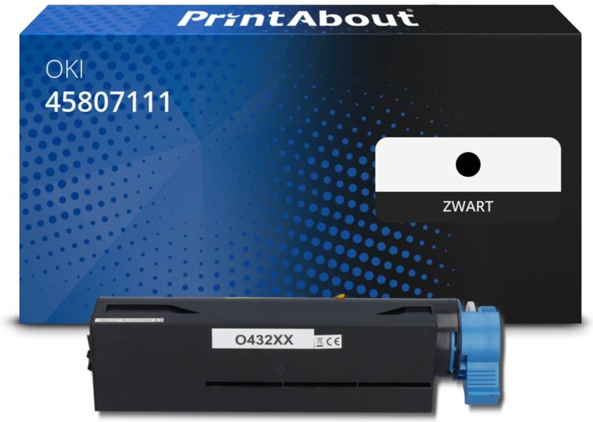 PrintAbout Huismerk OKI 45807111 Toner Zwart