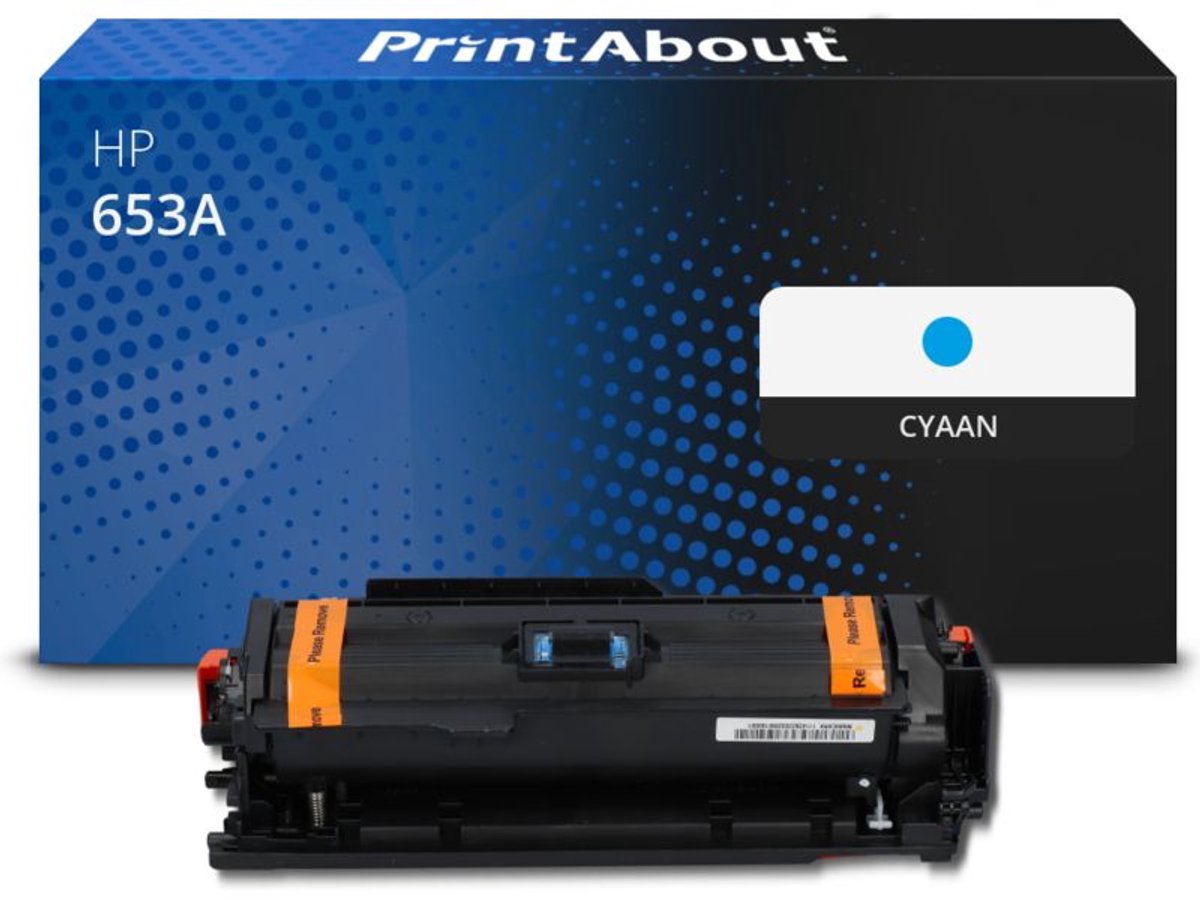 PrintAbout Huismerk HP 653A (CF321A) Toner Cyaan