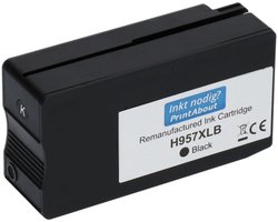 PrintAbout huismerk Inktcartridge 957XL (L0R40AE) Zwart Hoge capaciteit geschikt voor HP