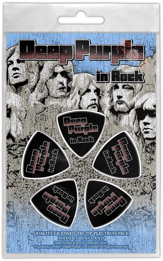Deep Purple - In Rock - Plectrum - Tri-Tip - 5-pack