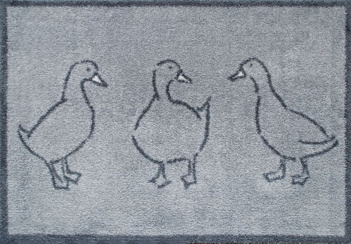 Kleen-Tex Turtle Wasbare Deurmat - Ducks - 60 x 85cm