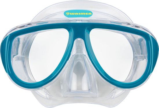 Waimea Duikbril met Snorkel - Volwassenen - Blauw - Lens Gehard Glas