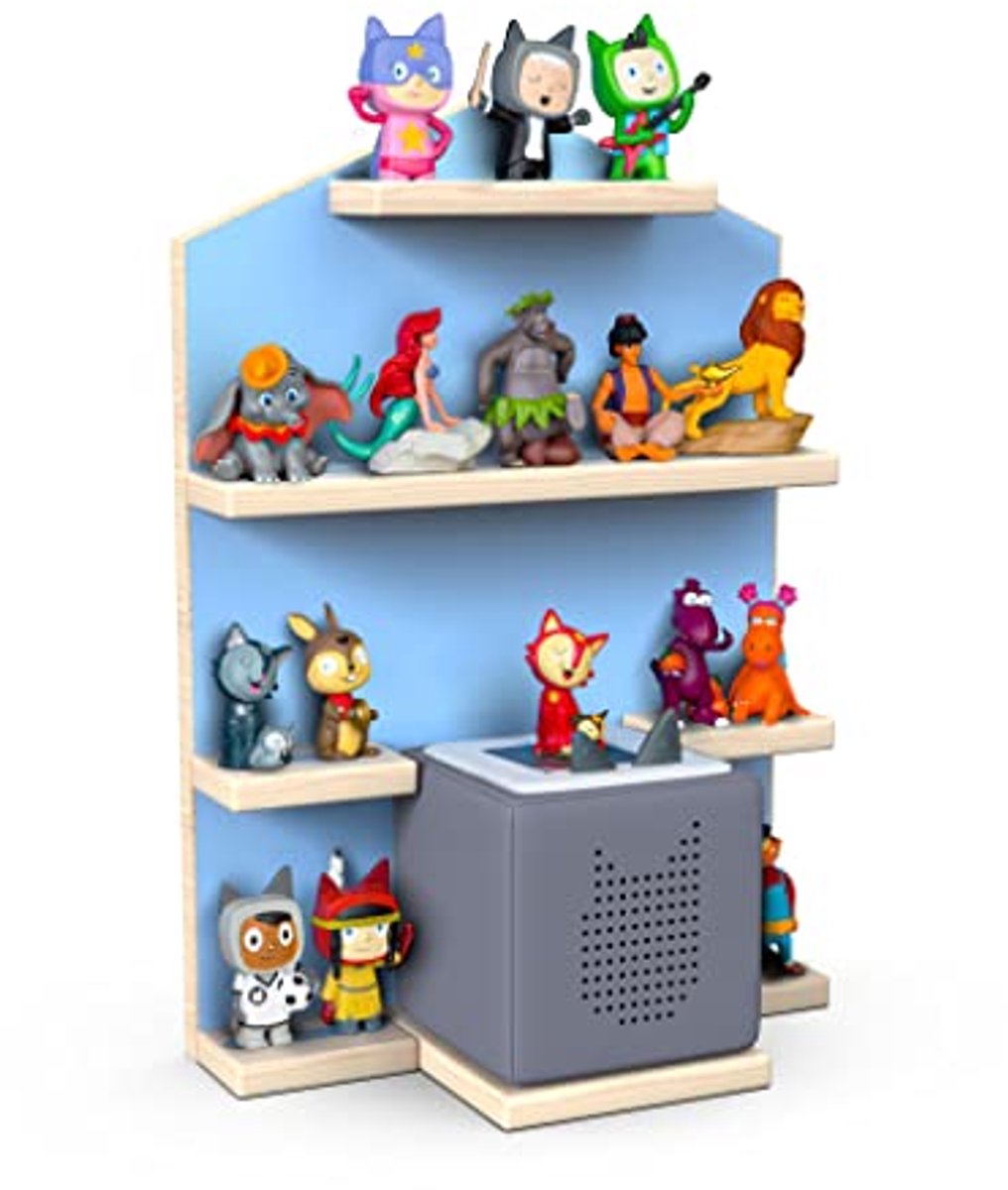 Scaffale Magnetico Per Toniebox E Tonies - Fino A 52 Personaggi, Grigio, Montaggio A Parete
