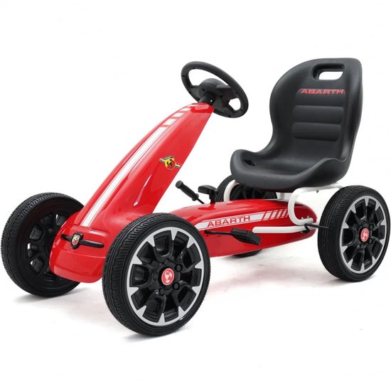 Abarth GoKart voor Kinderen - 3 tot 7 jaar - EVA wielen - Rood