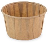 Plateau à sauce papier (FSC®) rond marron ø 0 cm / 120 ml | Contenu: 100 pièces