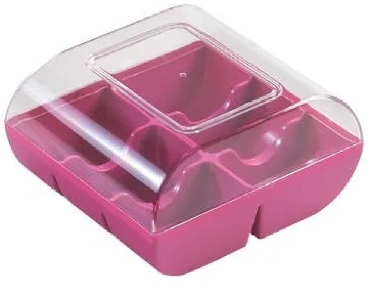 Silikomart opbergdoosje voor 6 Macarons Fuchsia