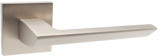 Domino® Deurklink ELENA QR SLIM SN - Nikkel satijn - Deurkruk, Deurbeslag, Deurklinken voor Binnen - Deurbeslag van aluminium - Deurklink voor kamerdeur, kantoordeur, kelderdeur en binnendeur