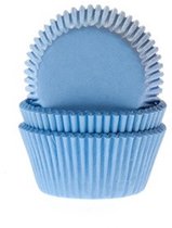 Cupcake Cups MINI Bleu Clair 35x23mm. 60 pièces