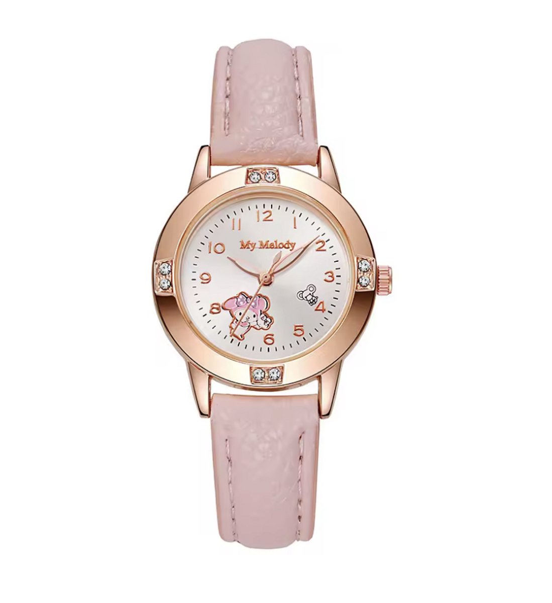 Sanrio - My Melody horloge - roze - PU leren bandje - Cinnamoroll - Hello Kitty - Kuromi - PomPomPurin - Pochacco - cadeau - Kawaii