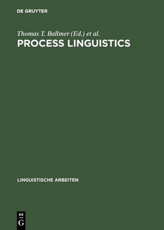 Linguistische Arbeiten177- Process linguistics - cover