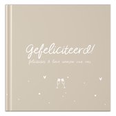 Fyllbooks - Felicitatieboek - Universeel Jubileumboek Verjaardagen - Herinneringsboek - Geschikt voor: 30 Personen