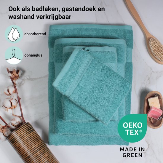 DoubleDry Hotel Handdoeken 50 x 100 cm – Set van 6 – 100% Katoen 500 g/m2 – Zacht & Absorberend - Denimblauw