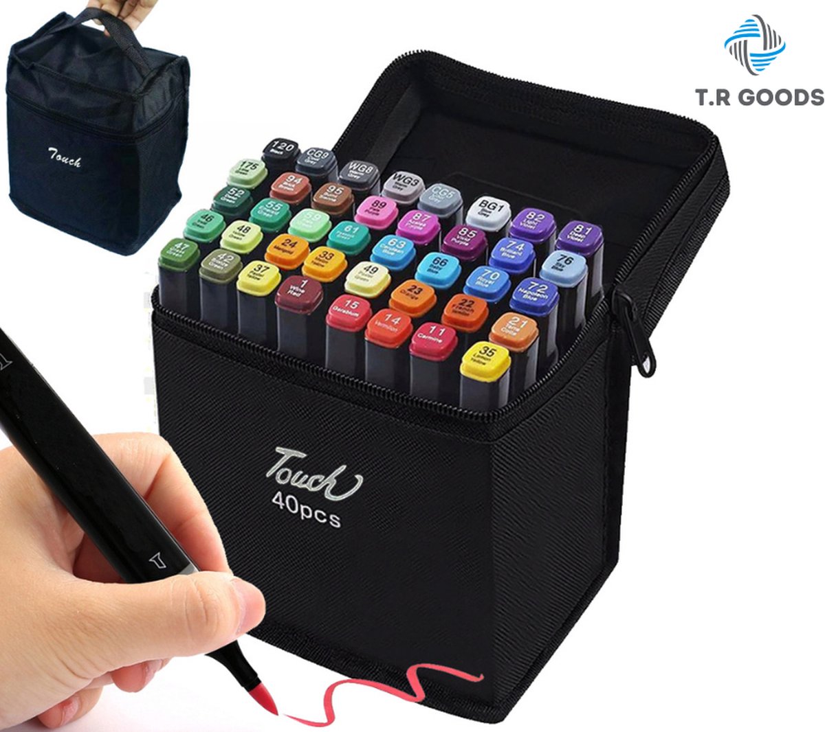 Twin Markers 40 Stuks - Alcohol Markers - Double Sided Markers - 40 Verschillende kleuren - Twinmarkers