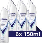 Bol.com Rexona Women Advanced Protection Anti-Transpirant Spray - Cotton Dry - met Body Heat Activated Technologie - 6 x 150 ml aanbieding