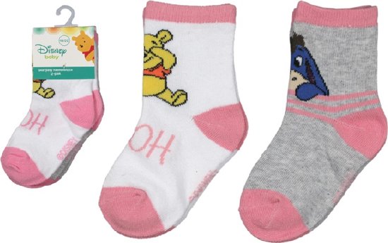 Winnie de Poeh - Evil - chaussettes bébé - Disney Baby - 2 paires - taille 15-18