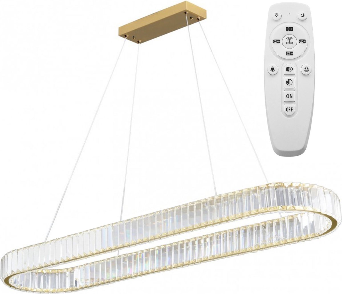 Toolight App1508-Cp Hanglamp Geborsteld Goud 30X100X30Cm