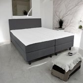 Boxspring Serenity - 180x210 Compleet - Antraciet Glad - AVV Matrassen