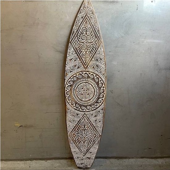 Handgemaakt Surfboard Carving 35 x H150 cm