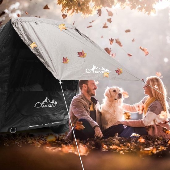 Tente Arrière Pour Voiture (hayon) - Pour 6 Personnes, 300x300x220 Cm - Imperméable 3000mm - Camping - 11