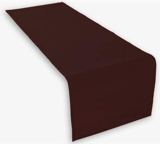 Hoogwaardige tafelloper, tafellinnen van 100% katoen, collectie concept, kleur en grootte naar keuze (tafelloper - 45x150cm, oranje