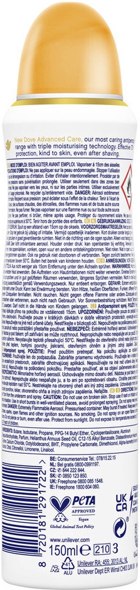 Dove Deodorant Spray Passievrucht & Citroengras 150 ml