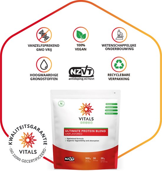 Vitals Ultimate Protein Blend - 900 gram — afbeelding 5