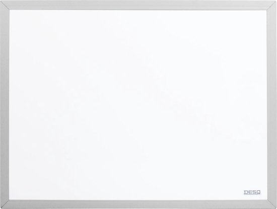 DESQ® 4202 Whiteboard – Magnetisch, Met Aluminium Frame En Starterspakket, 40x60 Cm – Ideaal Voor Kantoor Of Thuis