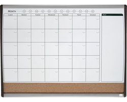 Tableau blanc Duobord Rexel 58,5x43cm planification courbé | 1 pièce | 6 pièces