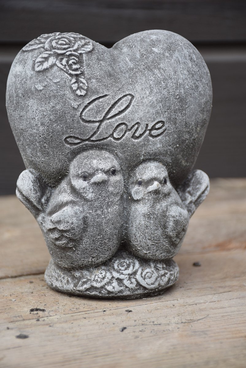 "Love" Hart met vogeltjes