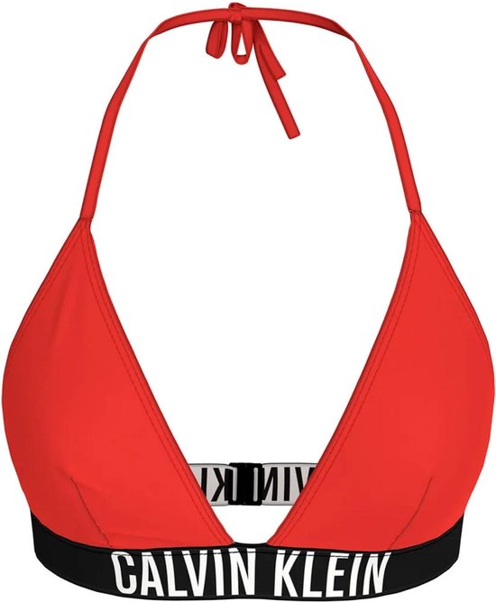Haut de bikini Triangle RP Calvin Klein pour femme Rouge L/40